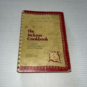 The Jackson Cookbook-The Symphony League of Jackson, Mississippi (1971/1977) Vtg